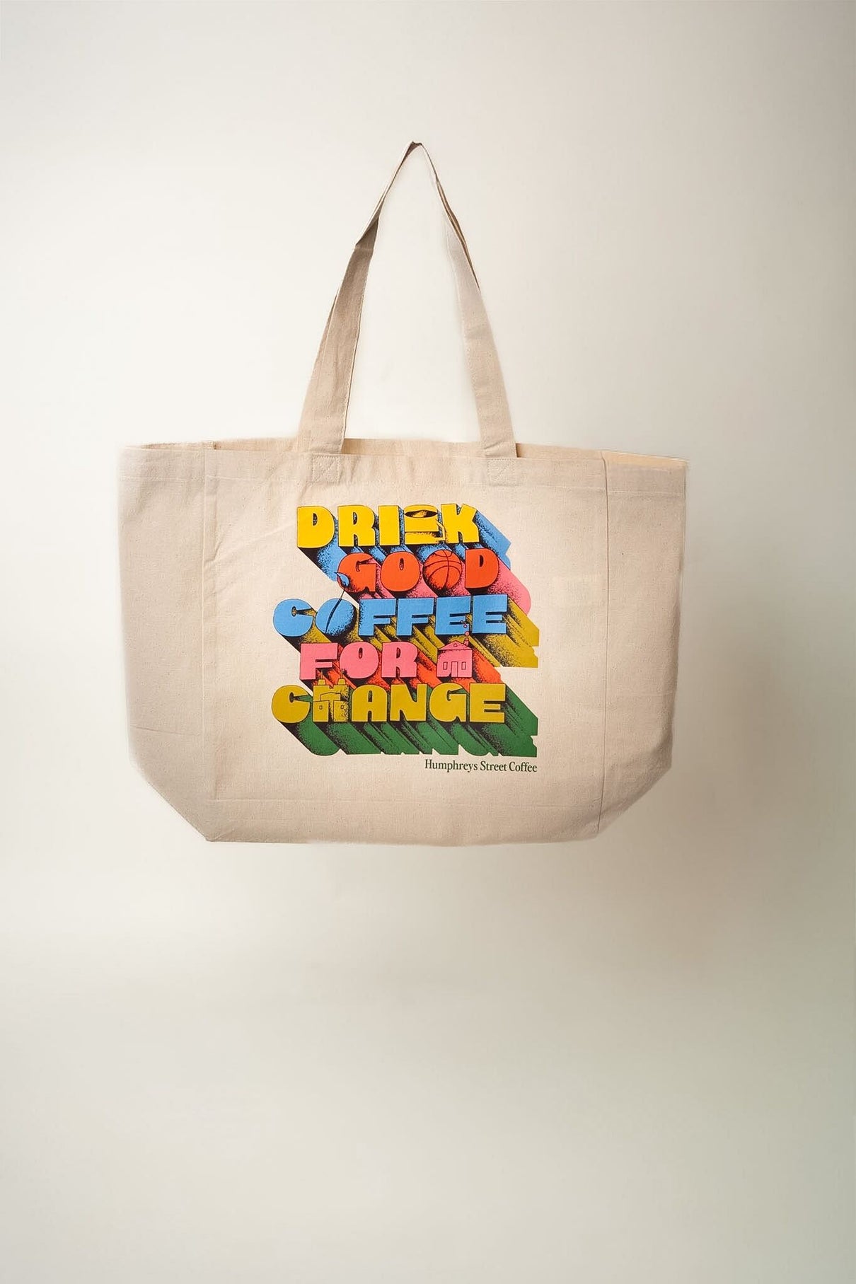 Screen printed canvas tote bag - Humphreys Street